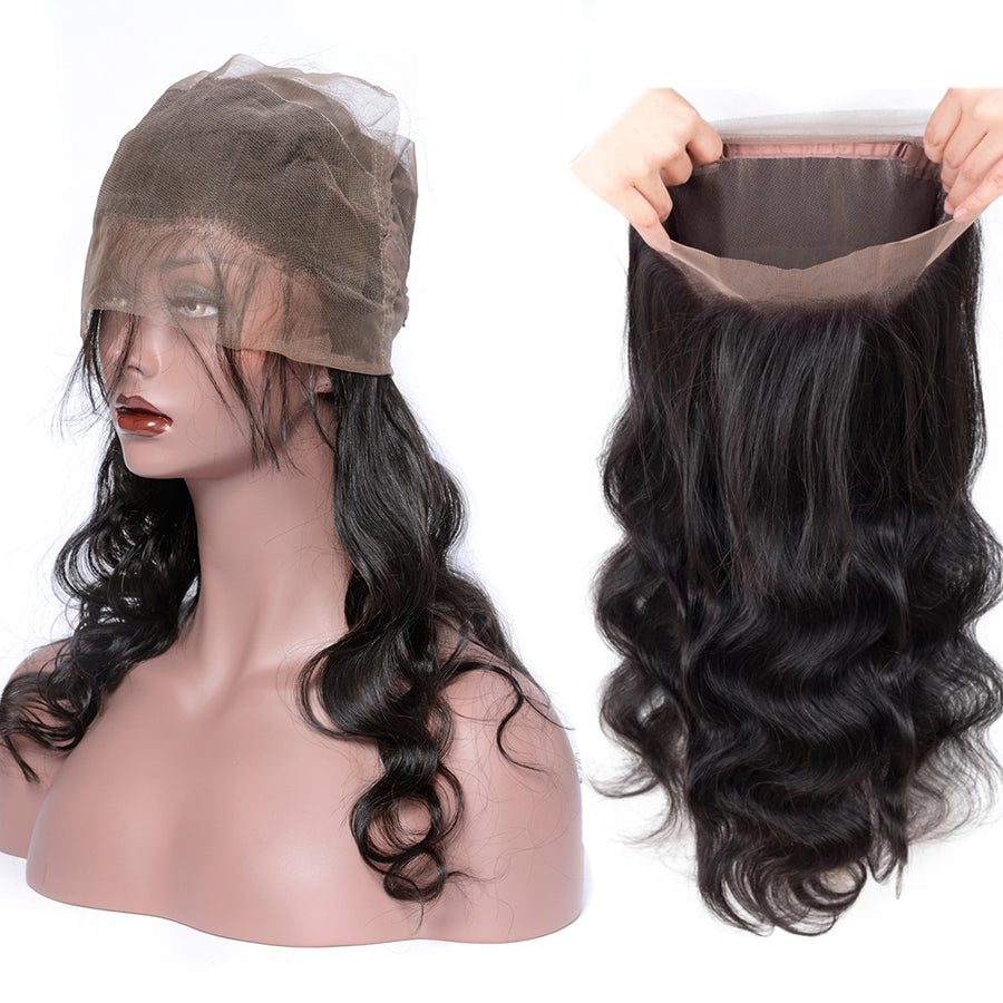 Grawwhair 360 Body Wave Lace Frontal Ear To Ear Brazilian Virgin Hair Single Frontal