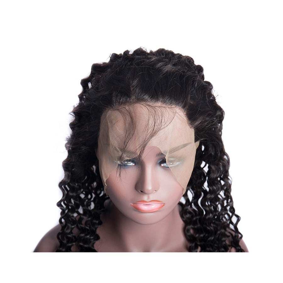 Grawwhair 360 Deep Wave Lace Frontal Ear To Ear Brazilian Virgin Hair Single Frontal