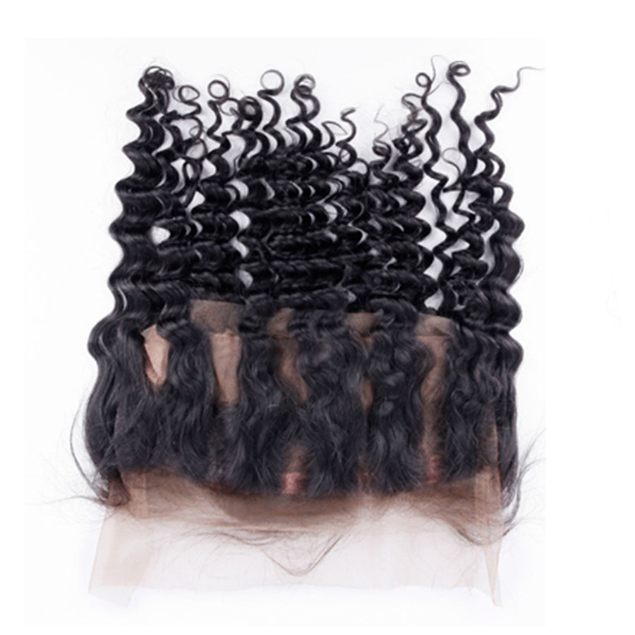 Grawwhair 360 Loose Deep Lace Frontal Wave Ear To Ear Brazilian Virgin Hair Single Frontal