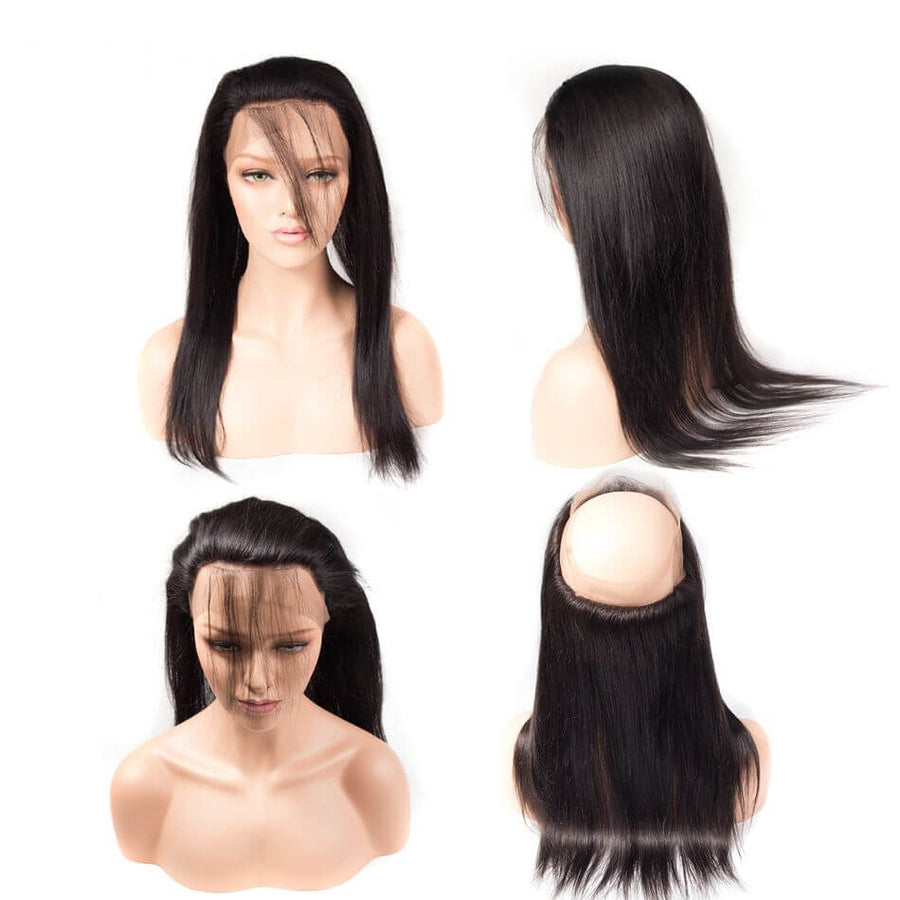 Grawwhair 360 Straight Lace Frontal Ear To Ear Brazilian Virgin Hair Single Frontal