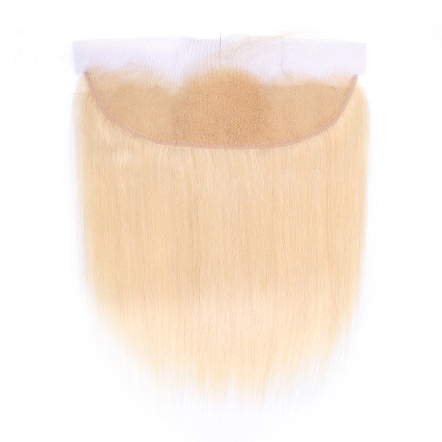 Grawwhair 613 Blonde 13x4 Straight Lace Frontal Ear To Ear Brazilian Virgin Hair Frontal