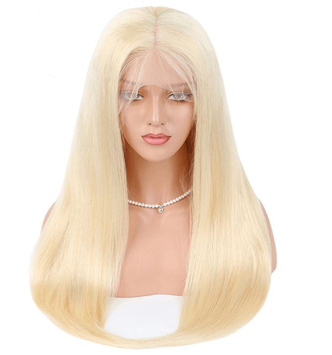 Grawwhair 613 Blonde Straight 13×4 Lace Frontal Wig Human Virgin Hair