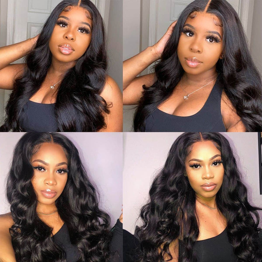 Grawwhair Body Wave 13x1 T Part Lace Front Wig Unprocessed Human Hair