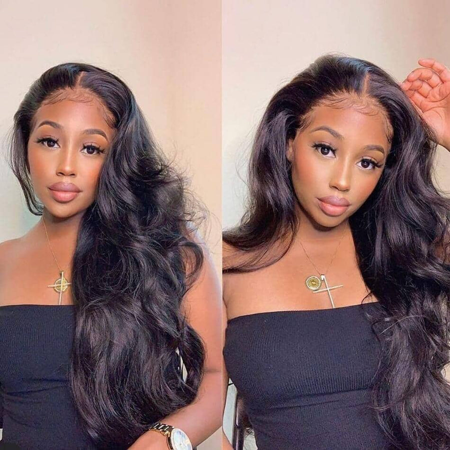 Grawwhair Body Wave 13x6 Transparent Lace Front Wig 100% Human Virgin Hair