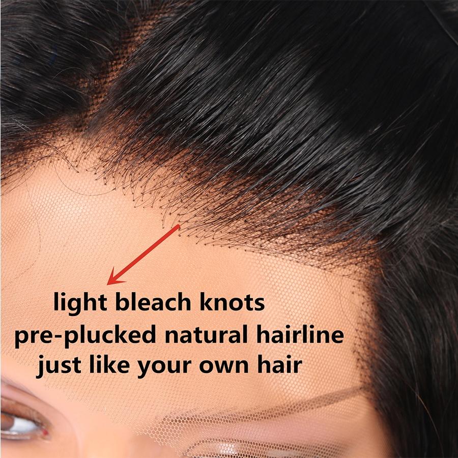 Grawwhair Body Wave 4x4 Transparent Lace Closure Wig Human Virgin Hair