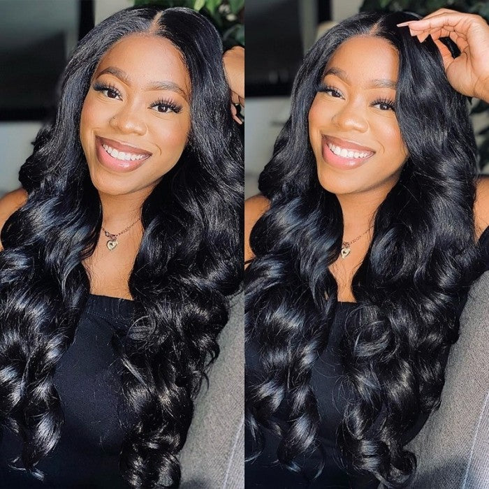 Grawwhair Body Wave V Part Wig No Leave Out Upgraded V Part Lace Wig