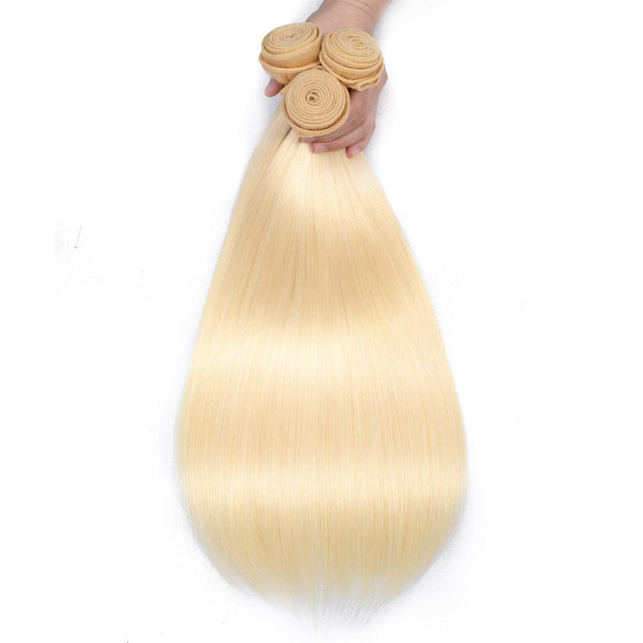Grawwhair Brazilian #613 Blonde Straight Bundle 100% Human Hair 1 Bundle Deal