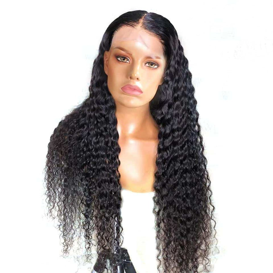 Grawwhair Deep Wave 13x4/13x6 Transparent Lace Frontal Wig 100% Human Virgin Hair
