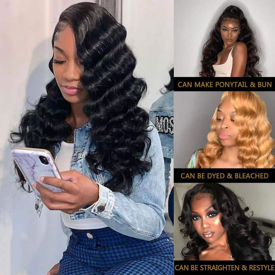 Grawwhair Loose Deep 13x6 Lace Front Wig Full