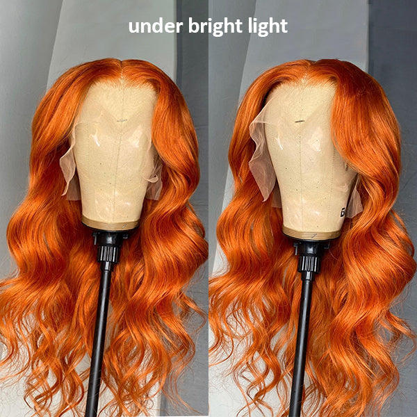 Grawwhair Orange GingerBody Wave 13x4/13x6 Lace Frontal Human Hair Wig