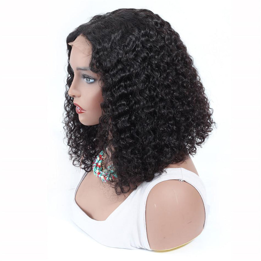 Grawwhair Curly Short Bob Wigs 4x4 /13x4 Curly Lace Front Human Hair Wigs For Women