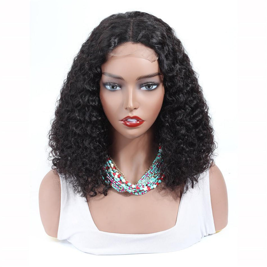 Grawwhair Curly Short Bob Wigs 4x4 /13x4 Curly Lace Front Human Hair Wigs For Women