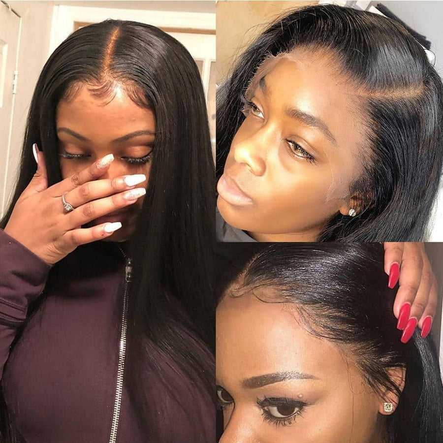 Grawwhair Straight 13x4 Transparent Lace Front Wig