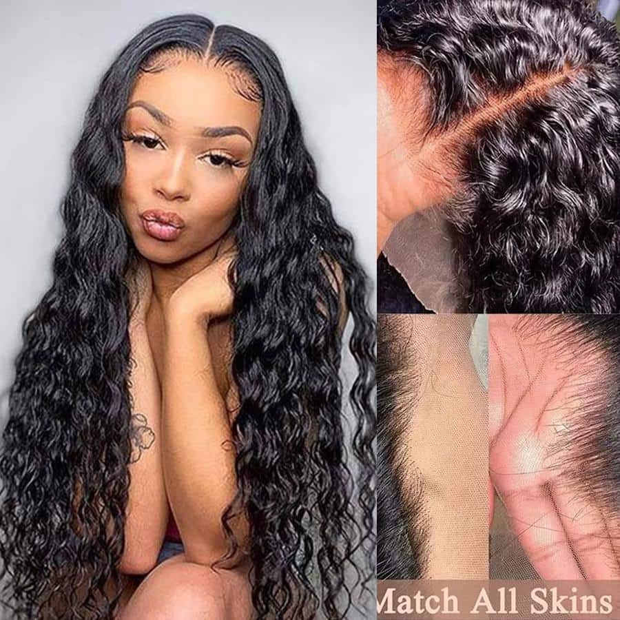 Grawwhair Water Wave 13x4/13x6 Transparent Lace Front Wig