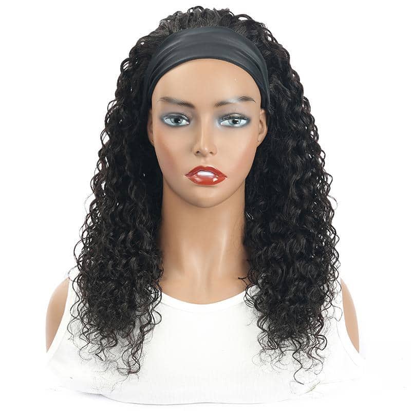 Grawwhair Water Wave Glueless Headband Wig 100% Human Virgin Hair Wigs