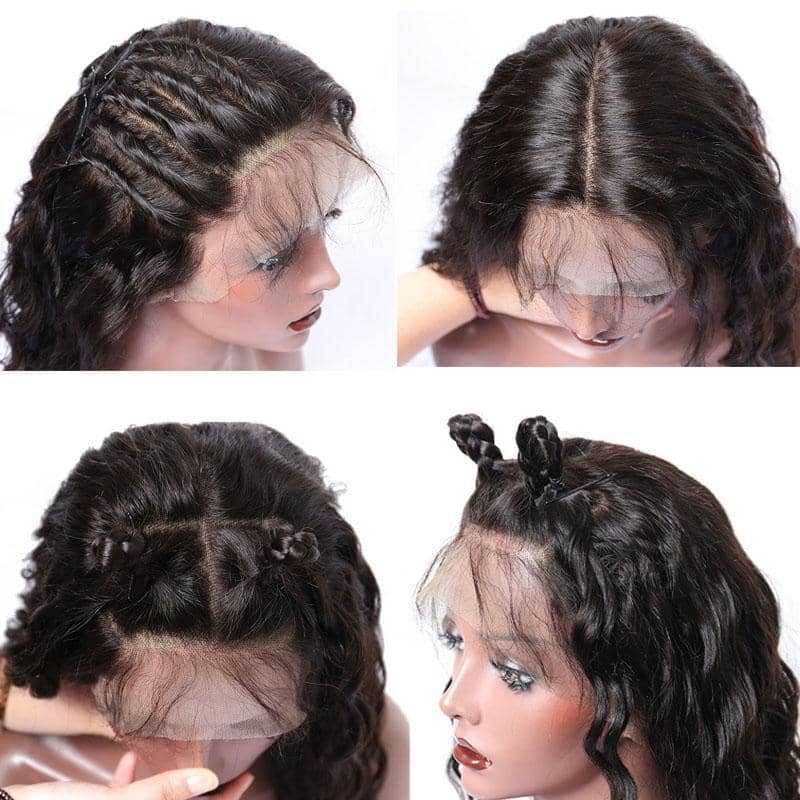 Grawwhair Water Wave Transparent Full Lace Wig 100% Human Virgin Hair